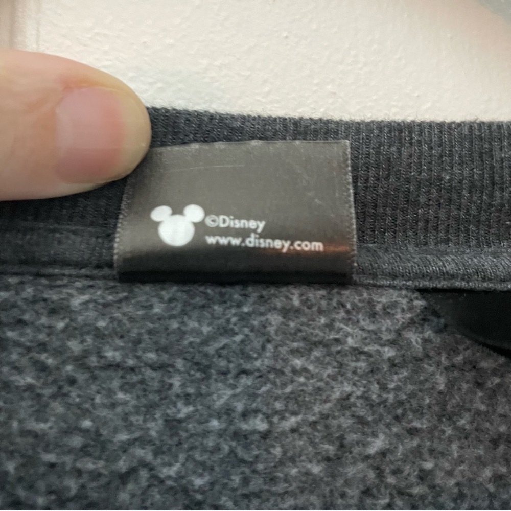 Unisex Disney Parks XL Mickey Mouse Charcoal Grey Crewneck Pull over sweatshirt - Picture 4 of 7